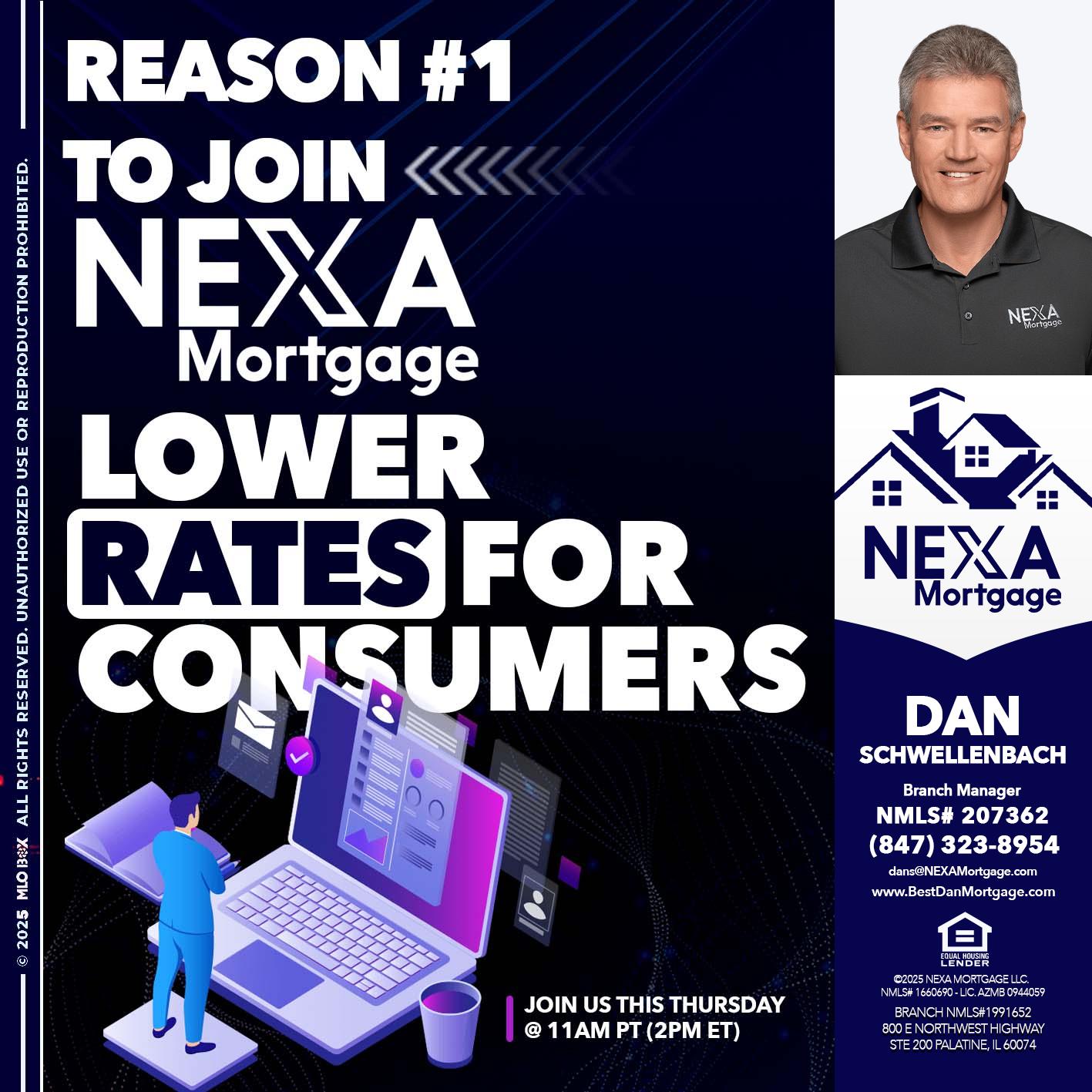 REASON 1 - Dan Schwellenbach -Mortgage Loan Originator