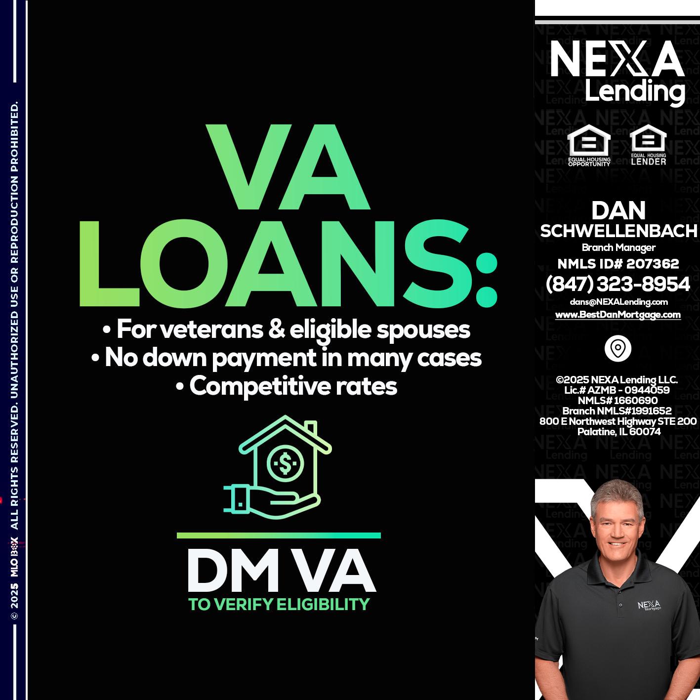 VA LOANS - Dan Schwellenbach -Mortgage Loan Originator
