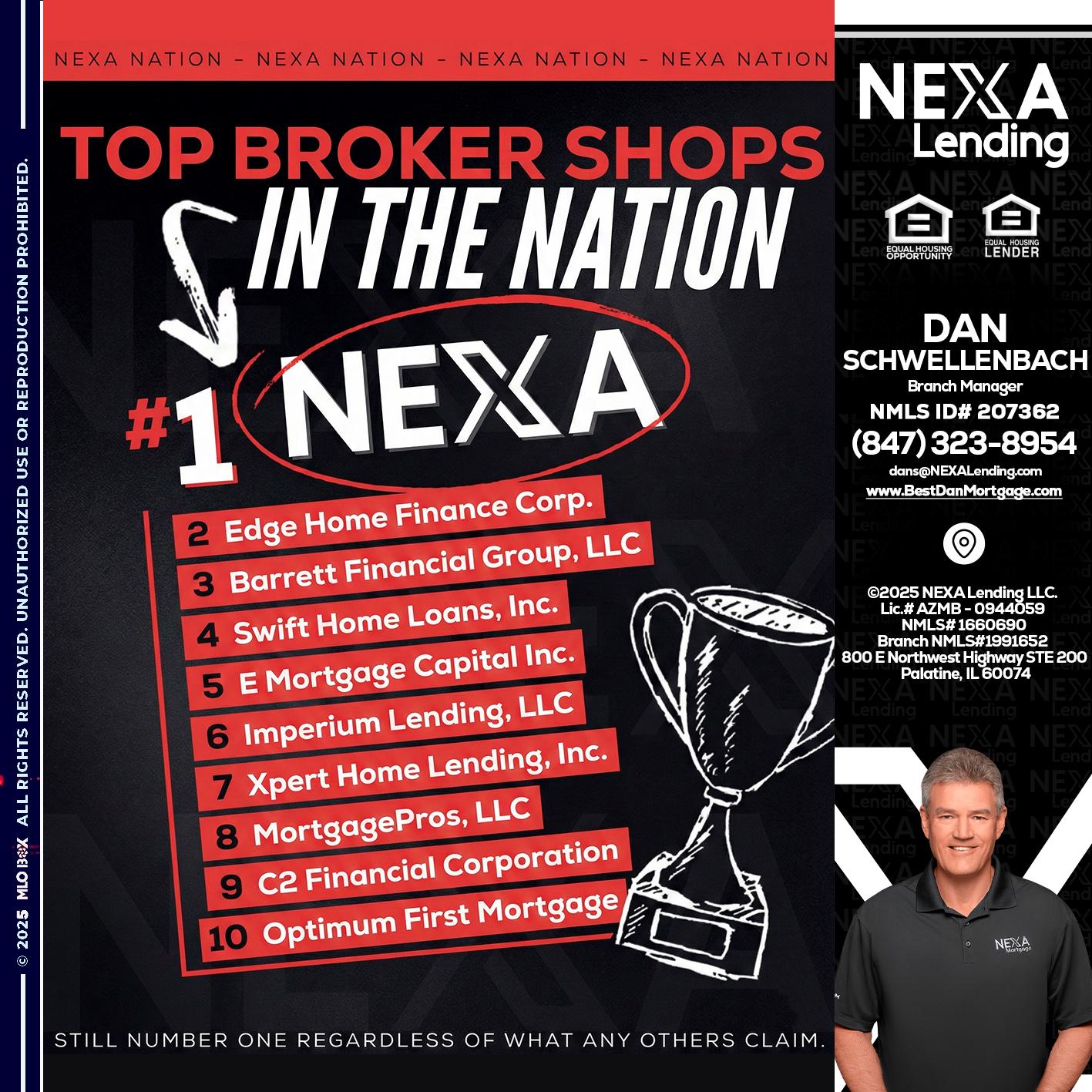 top broker - Dan Schwellenbach -Mortgage Loan Originator
