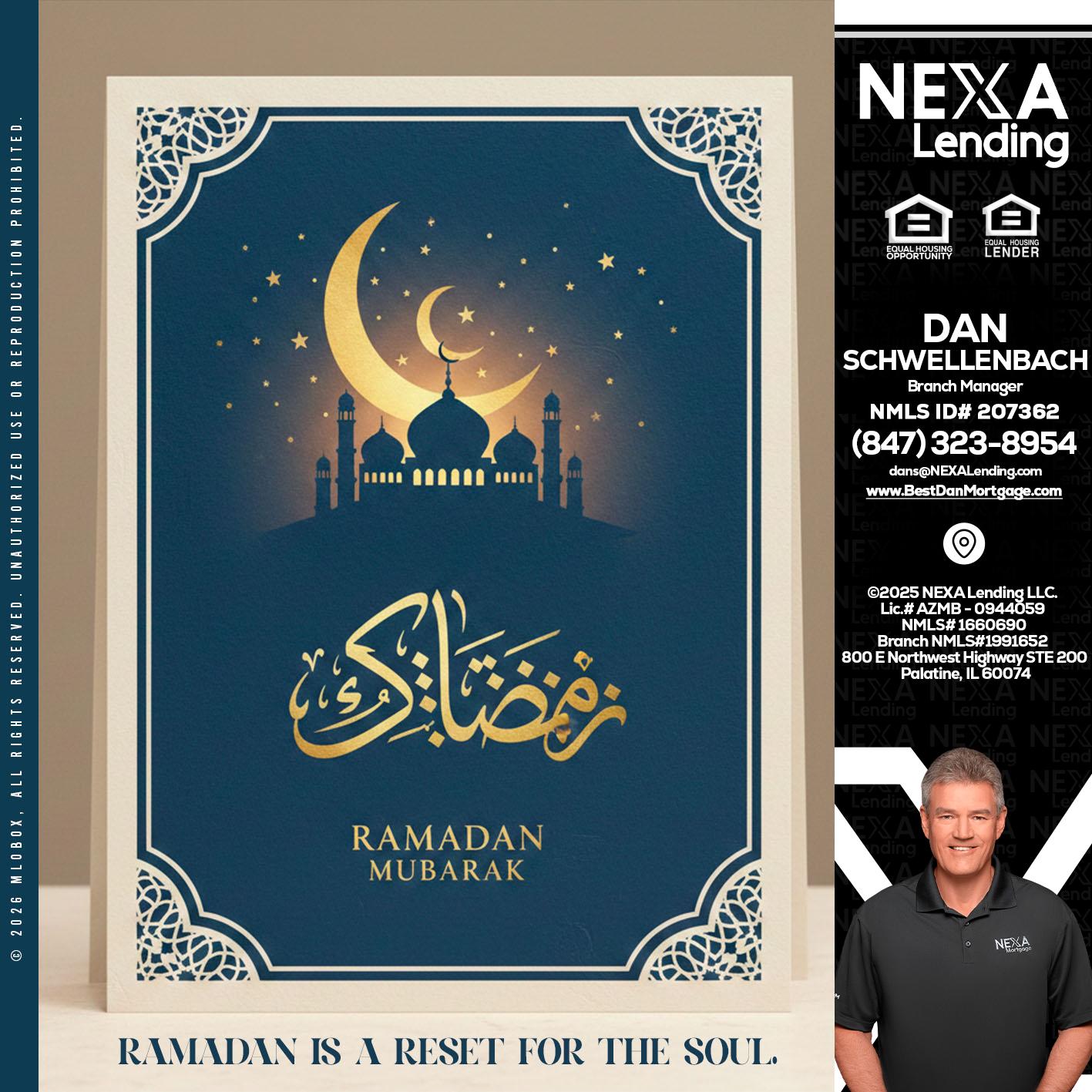 HAPPY RAMADAN - Dan Schwellenbach -Mortgage Loan Originator