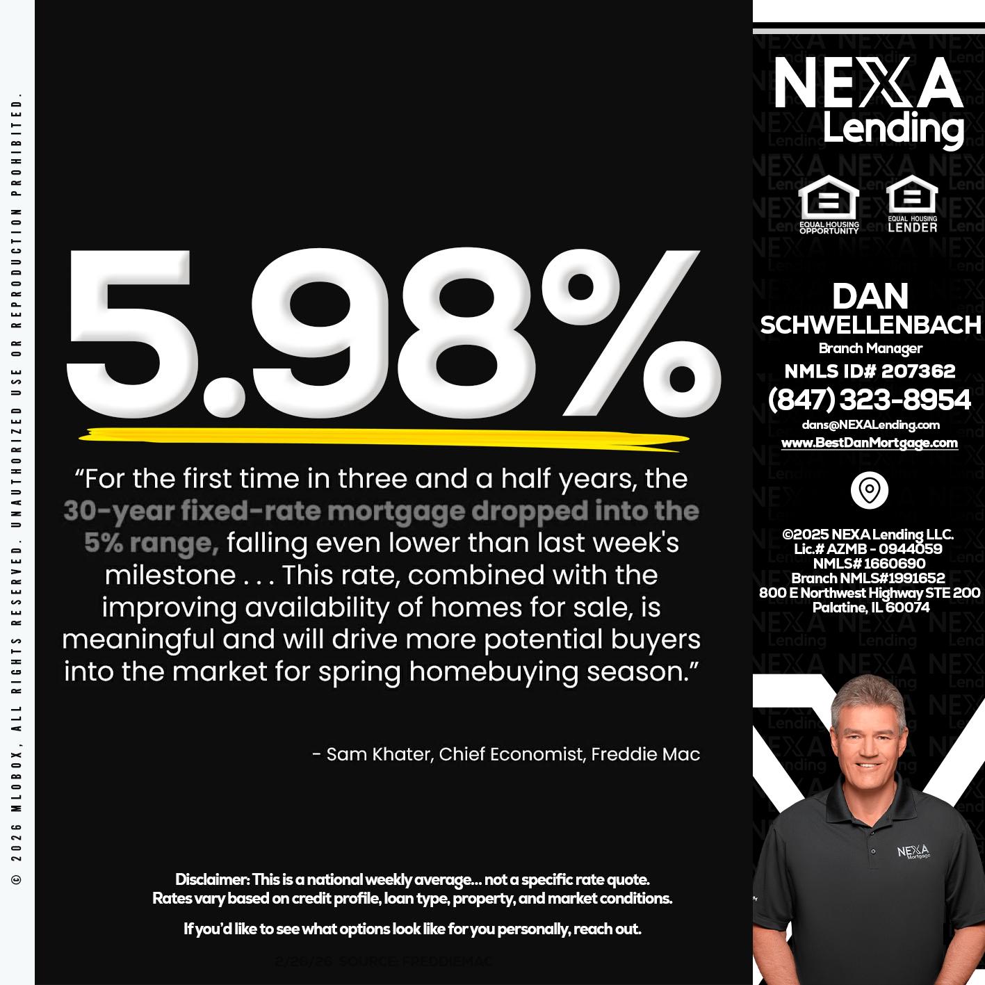 5.98% - Dan Schwellenbach -Mortgage Loan Originator