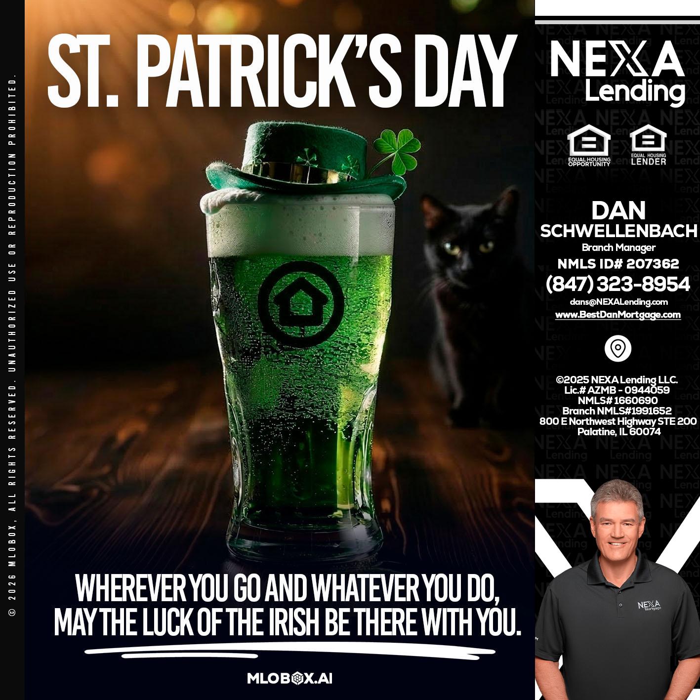st. Patricks day - Dan Schwellenbach -Mortgage Loan Originator