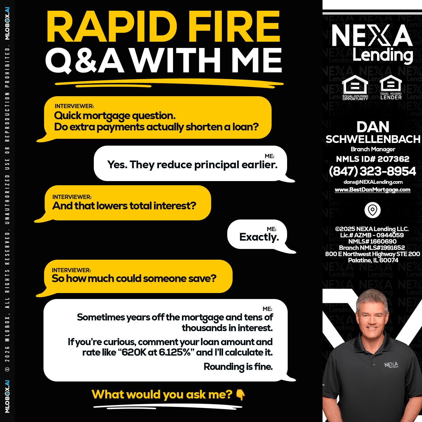 RAPID FIRE QA - Dan Schwellenbach -Mortgage Loan Originator