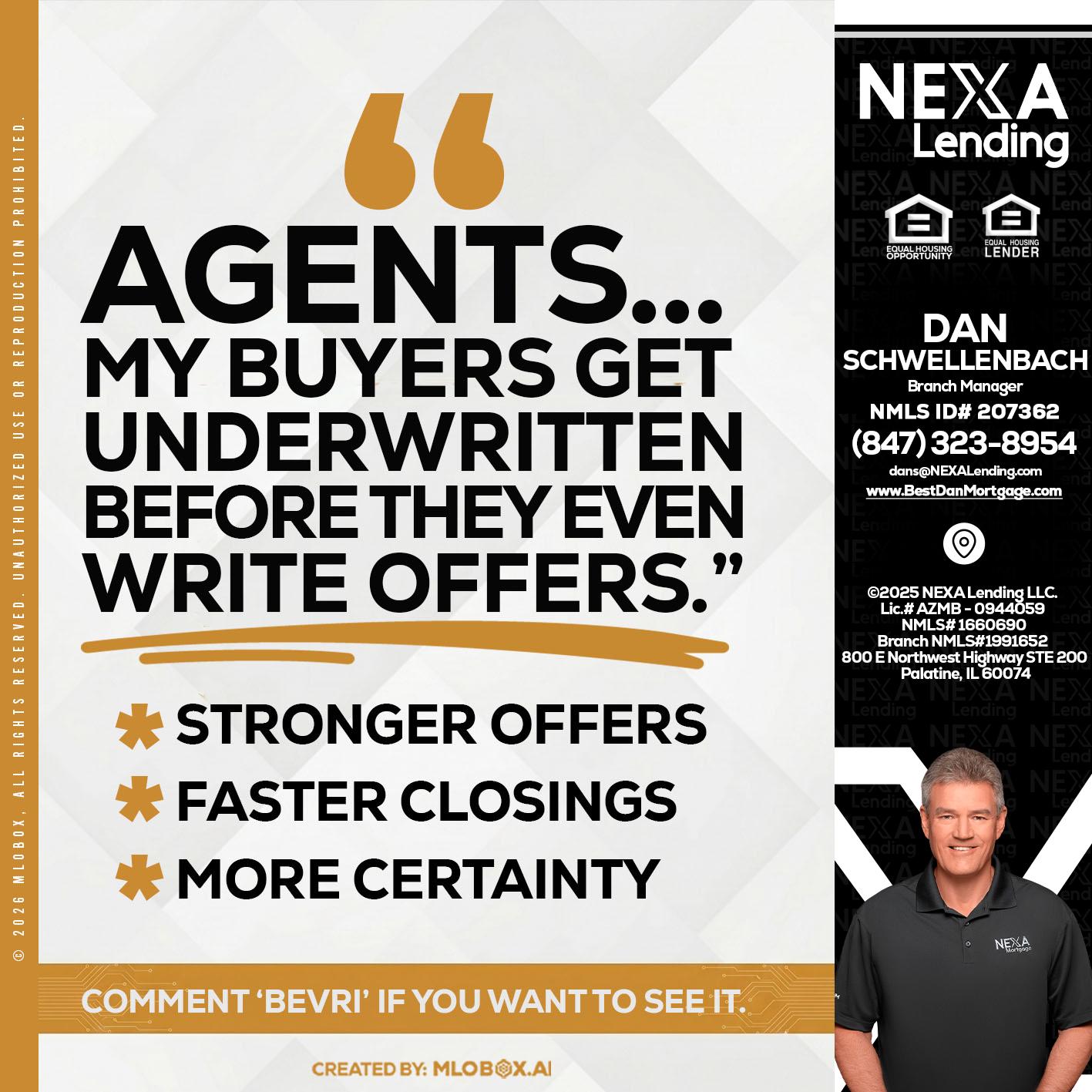 agents - Dan Schwellenbach -Mortgage Loan Originator