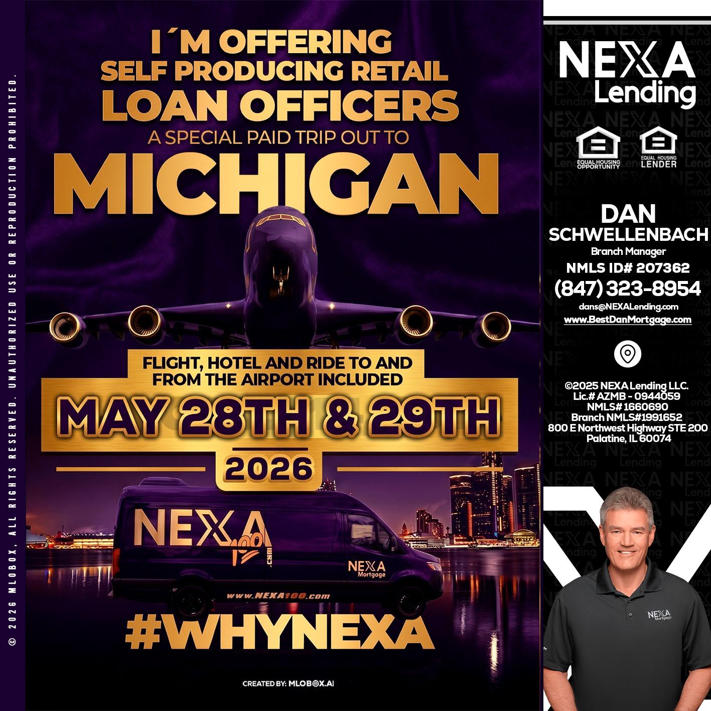 MICHIGAN - Dan Schwellenbach -Mortgage Loan Originator