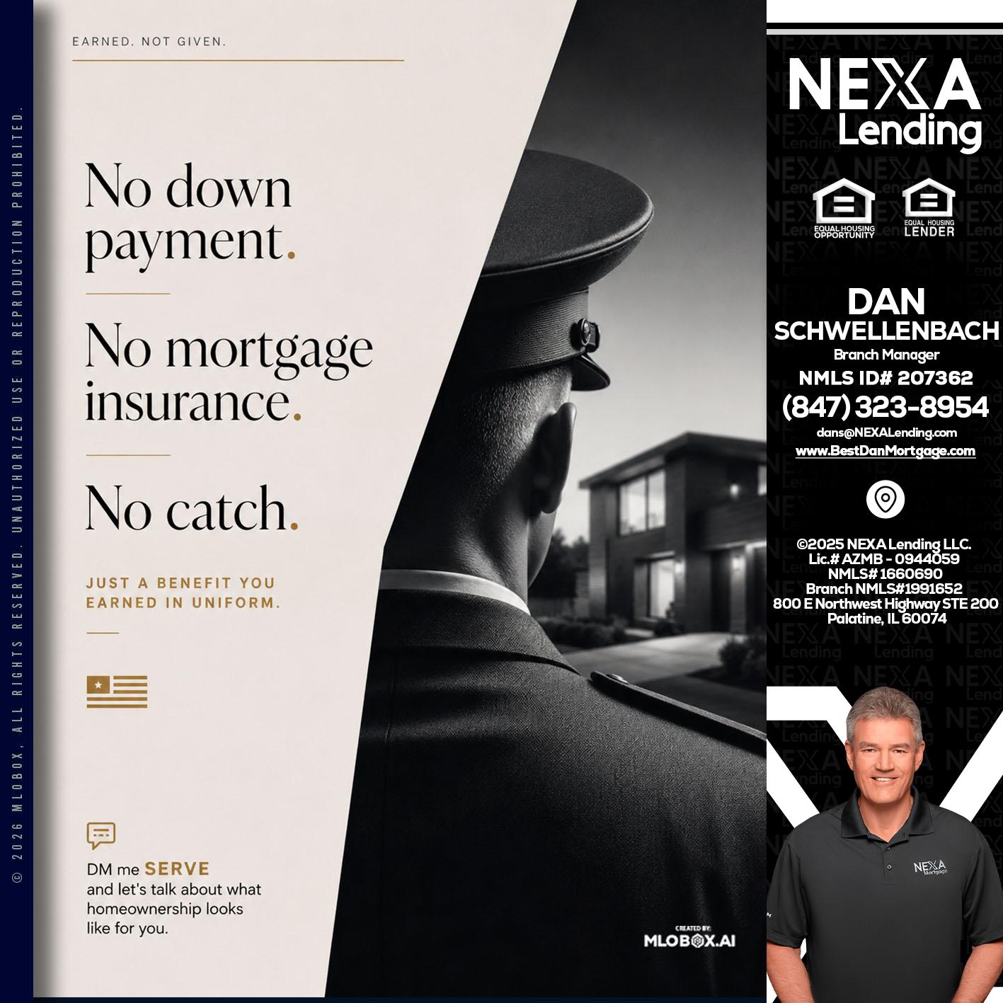 NO DOWN PAYMENT - Dan Schwellenbach -Mortgage Loan Originator