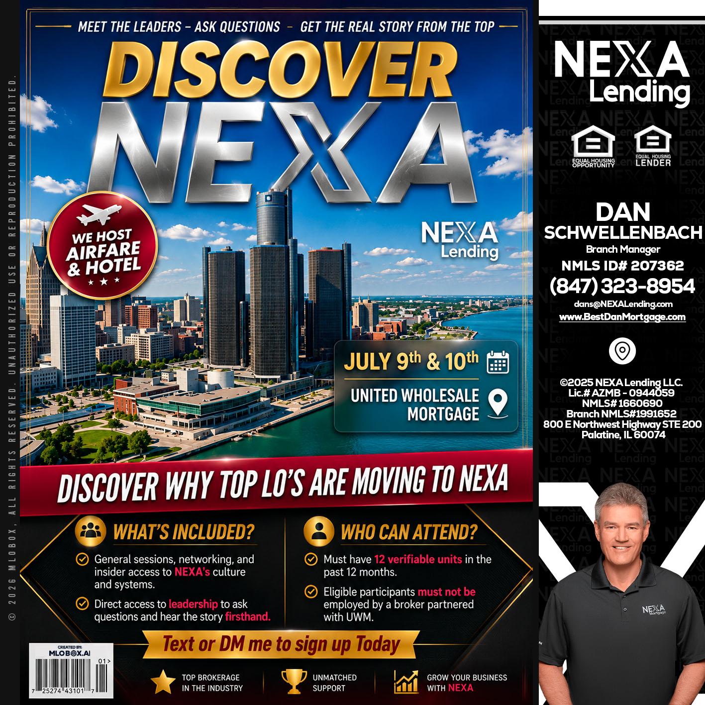 DISCOVER NEXA - Dan Schwellenbach -Mortgage Loan Originator