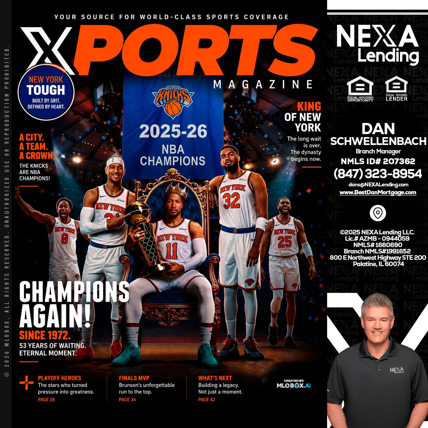 XPORTS MAGAZINE - Dan Schwellenbach -Mortgage Loan Originator