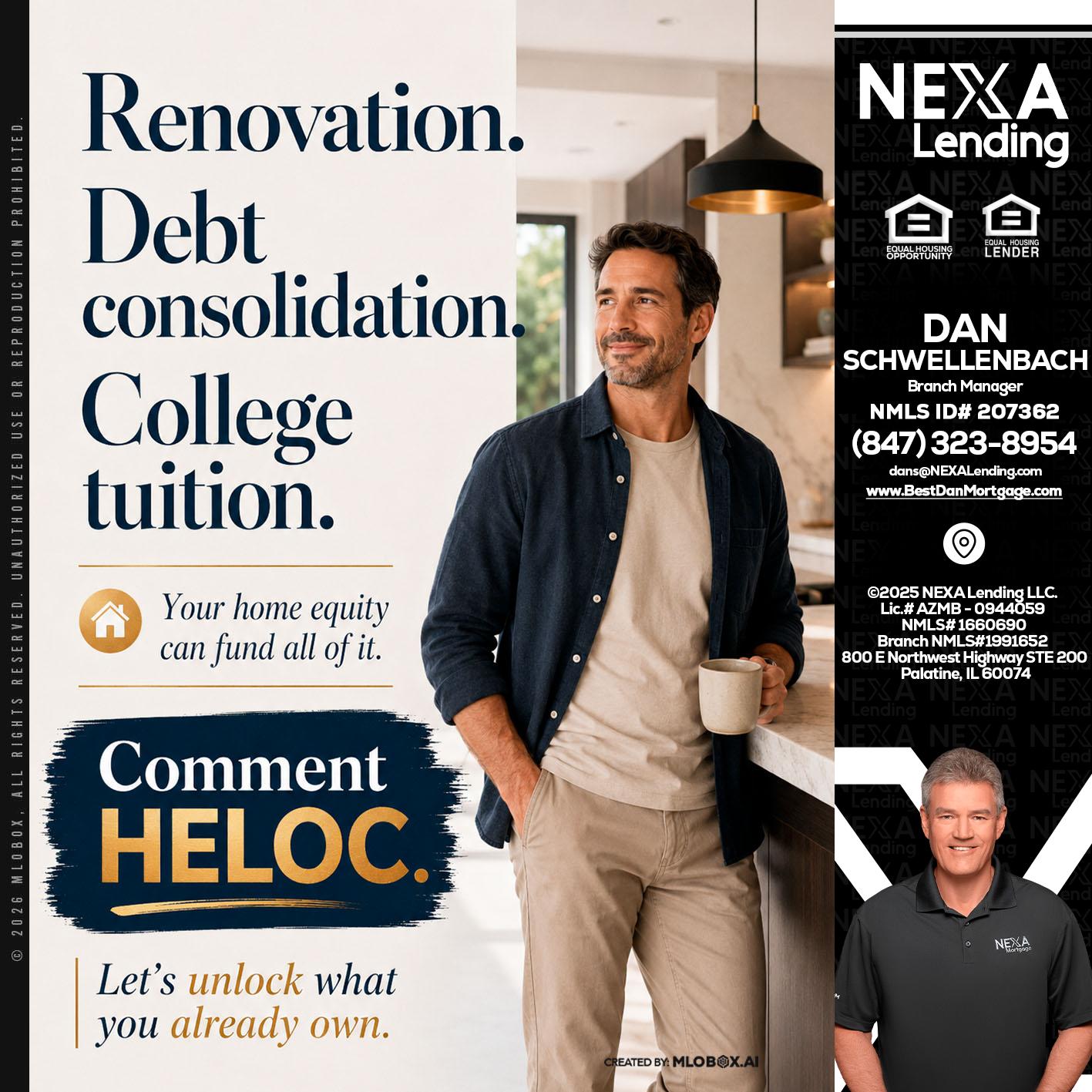 RENOVATION DEBT - Dan Schwellenbach -Mortgage Loan Originator