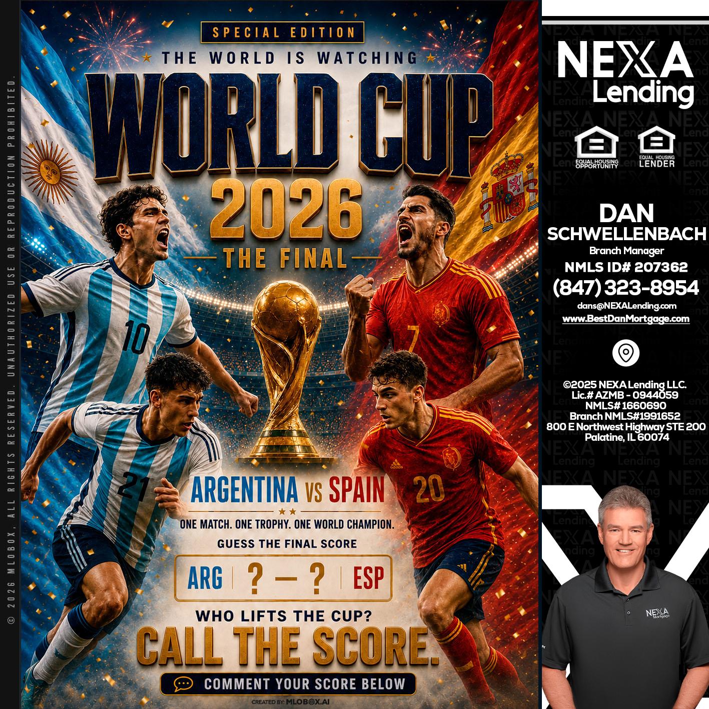 World Cup 2026 finals - Dan Schwellenbach -Mortgage Loan Originator