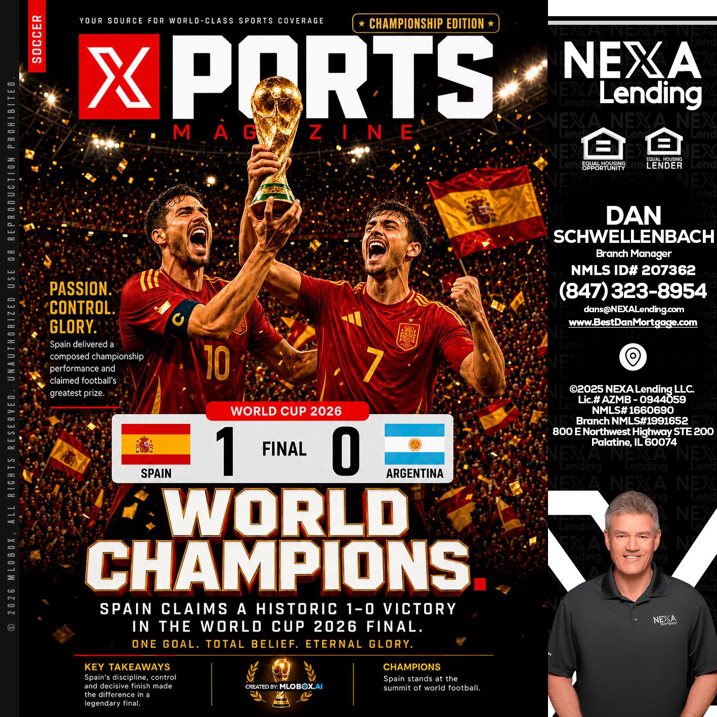 SPAIN CHAMPION - Dan Schwellenbach -Mortgage Loan Originator