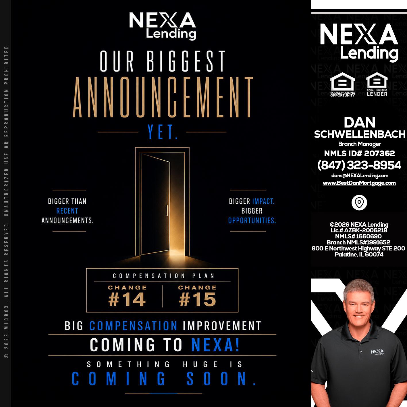 ANNOUNCEMENT - Dan Schwellenbach -Mortgage Loan Originator