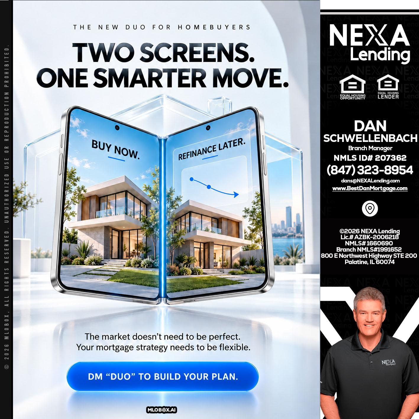 TWO SCREENS - Dan Schwellenbach -Mortgage Loan Originator